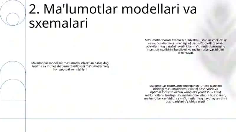 Ma'lumotlar Bazasini Boshqarish Texnik Asoslari 3