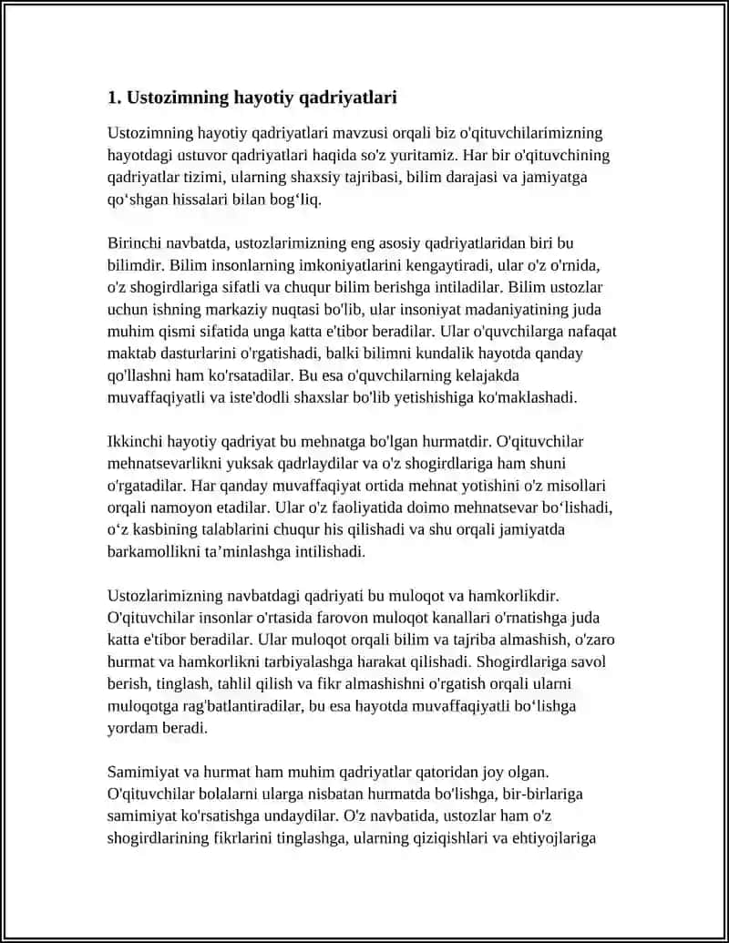 USTOZIM HAYOTIM CHIROGʻI 3