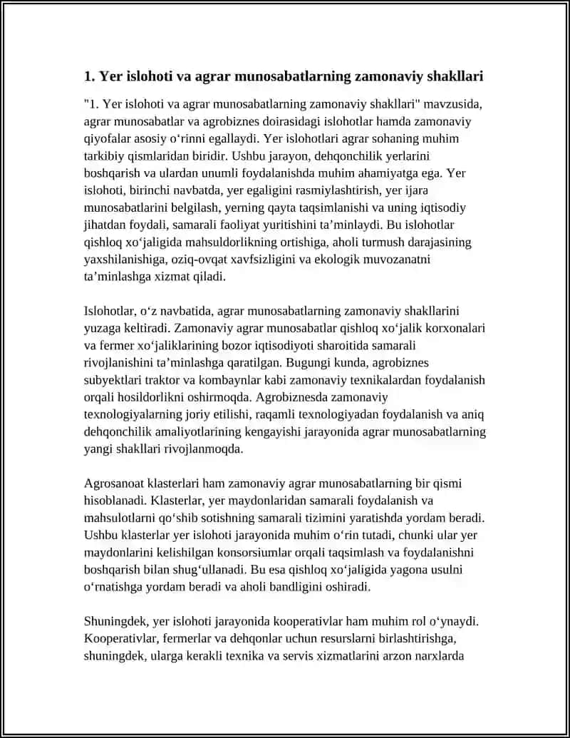 AGRAR MUNOSABATLAR VA AGROBIZNES 3