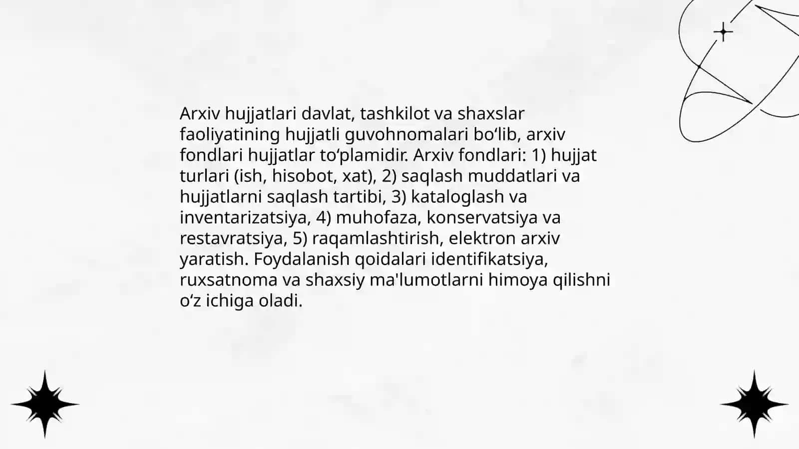 Dastlabki materialning mavjud manbalari 3