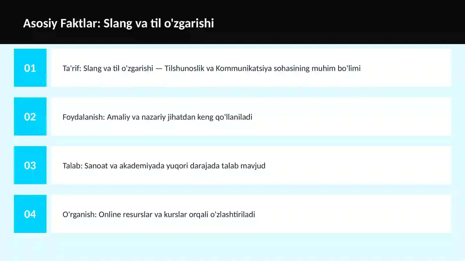 Slang va til o'zgarishi 3