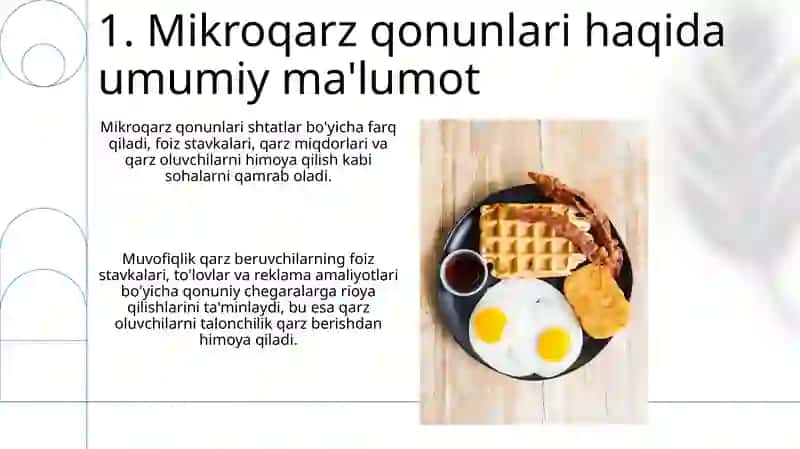 Mikroqarz Qonunlariga Buysunuvchi Usullarni Taqqoslash 3