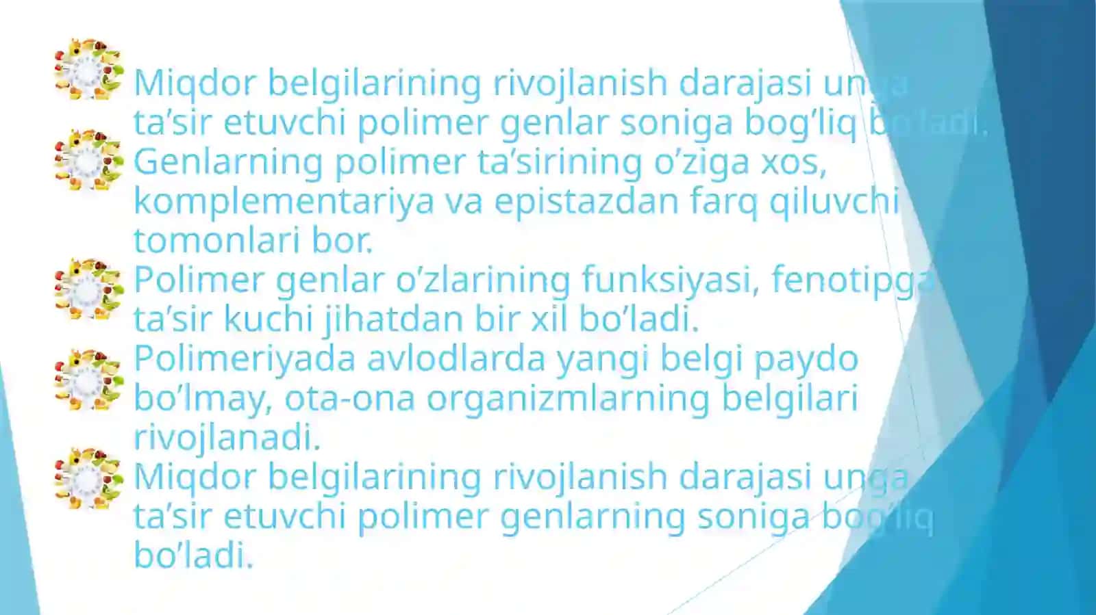 Genlarning polimer ta'siri 3