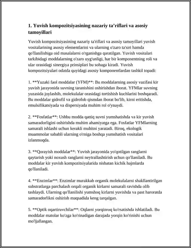 YUVISH KOMPOZITSIYASINING QOʻLLANILISHINING NAZARIY ASOSLARI 3