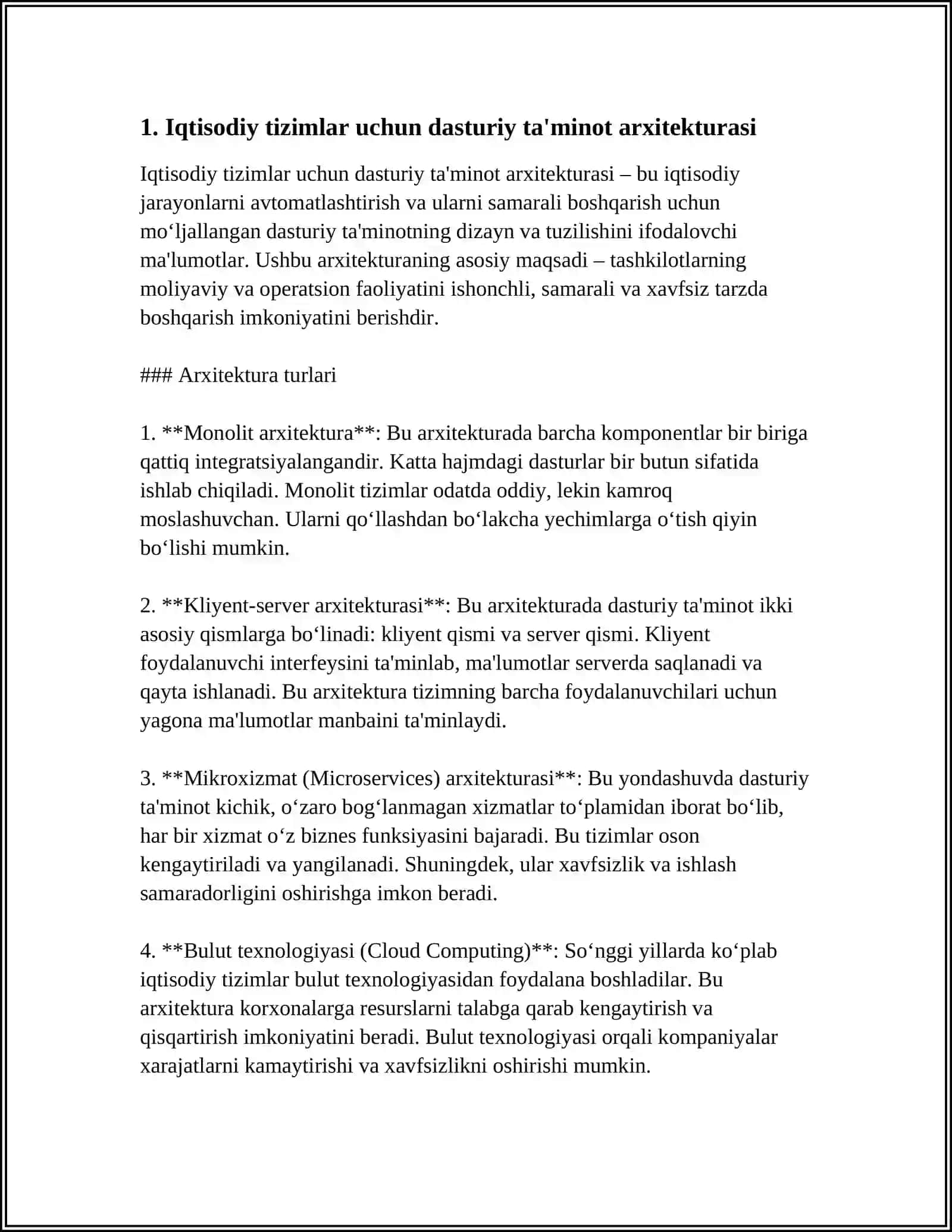 IQTISODIY TIZIMLARDA DASTURIY TAMINOTLARNING ISHLASH PRINSIPI 3