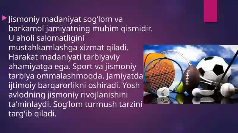 Jismoniy madaniyatning jamiyatdagi vazifalari va shakllari 3