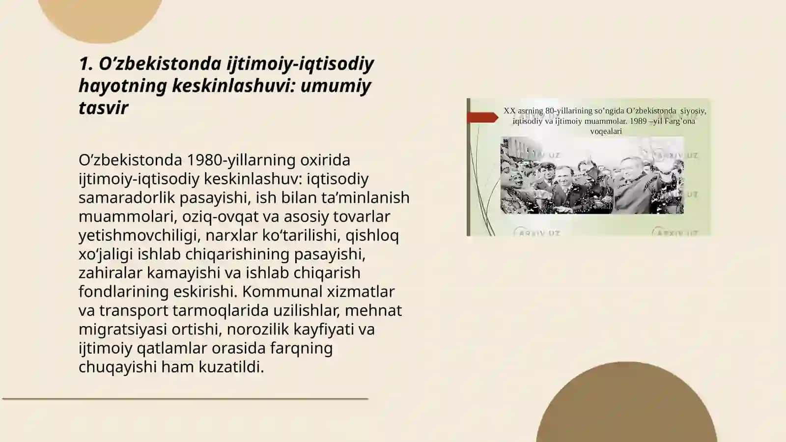 O’zbekistonda ijtimoiy-iqtisodiy hayotning keskinlashuvi 3