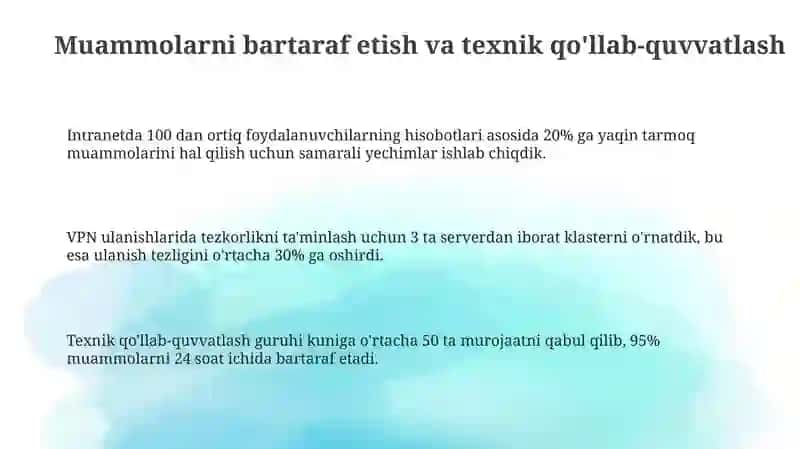 Ta'lim muassasasi Intranet tarmog’ida ishlash. Virtual lokal tarmoqlar 3