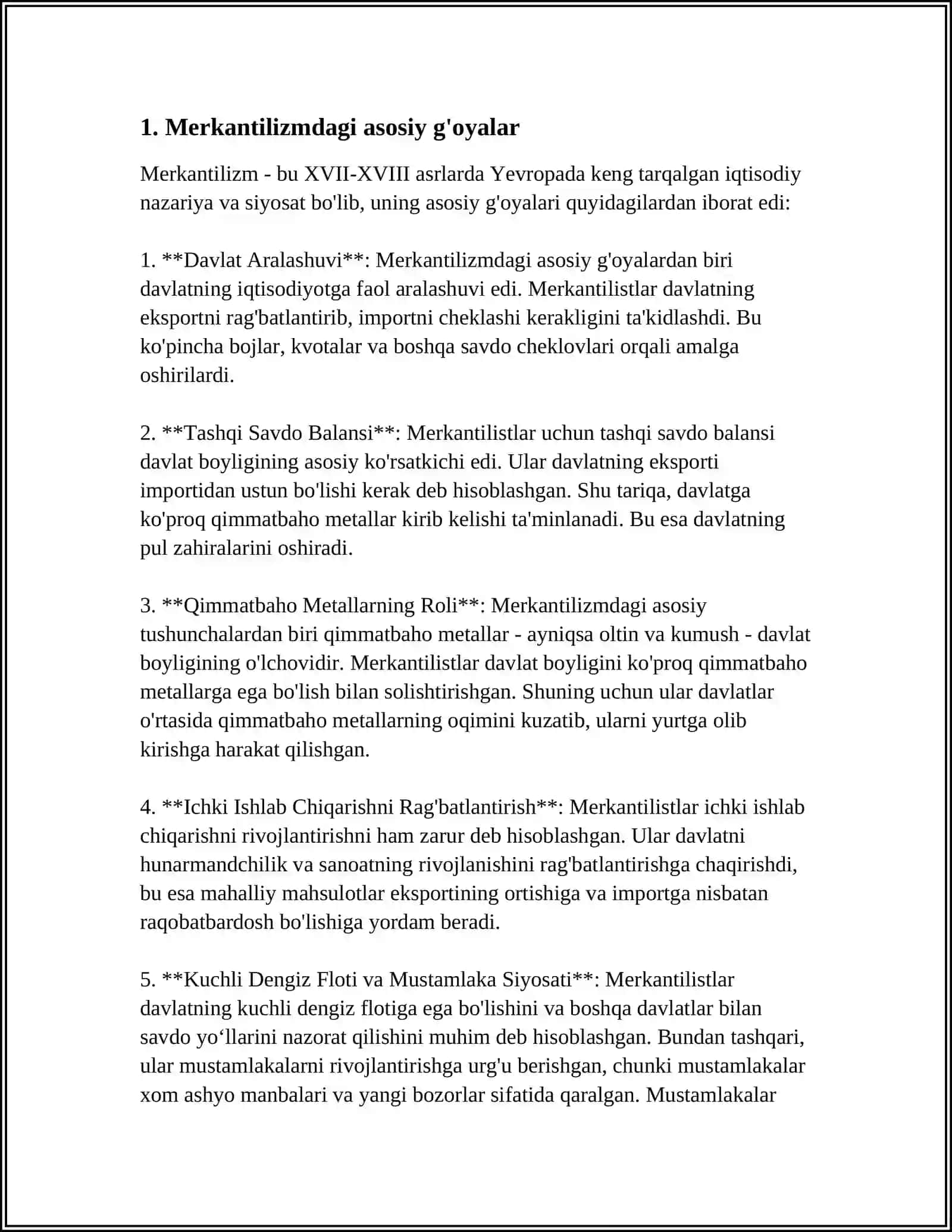 KLASSIK IQTISODIY NAZARIYADA MERKATILIZMNING TANQIDI 3