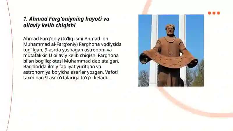 Ahmad Fargʻoniy hayoti va ijodi 3