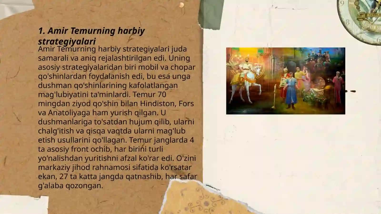 Amir Temurning jahon tarixida tutgan o‘rni 3