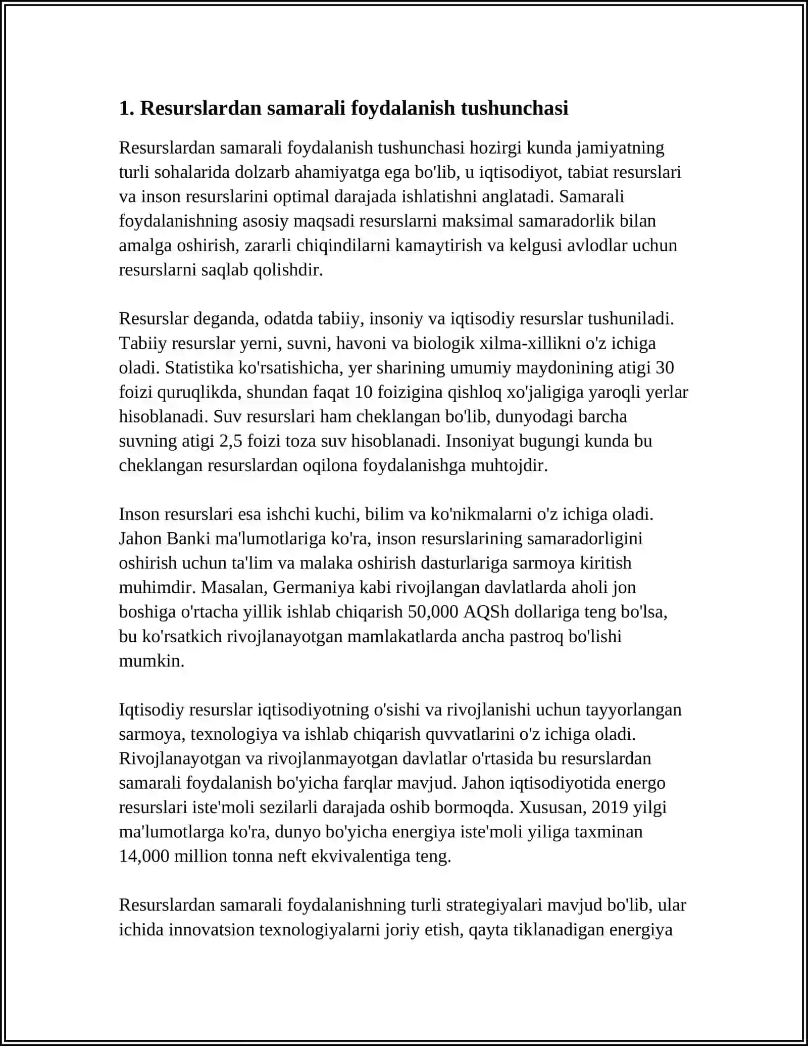 RESURSLARDAN SAMARALI FOYDALANISHNING IQTISODIY TAMOYILLARI 3
