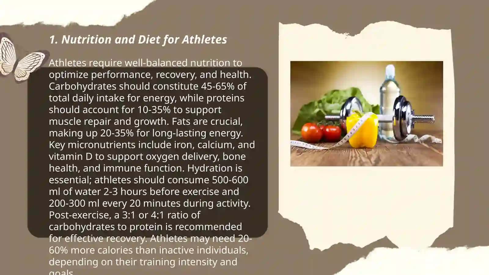 Nutrition and Diet for Athletes 3