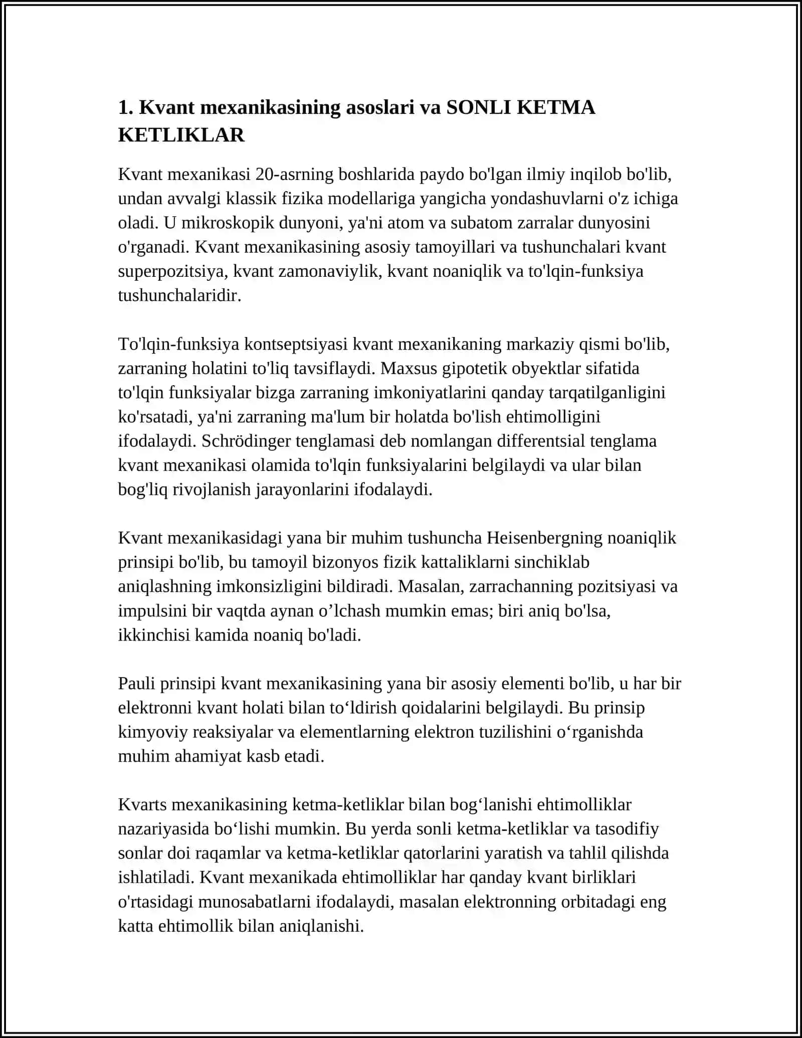 SONLI KETMA KETLIKLARNI KVANT MEXANIKASIDAGI TATBIQLARI 3