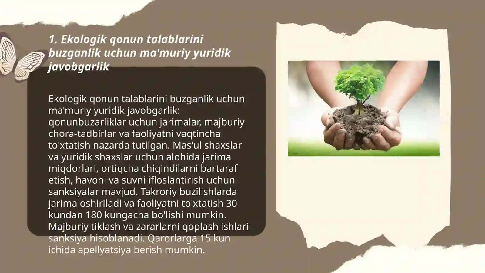 Ekologik qonun talablarini buzganlik uchun yuridik javobgarlik 3