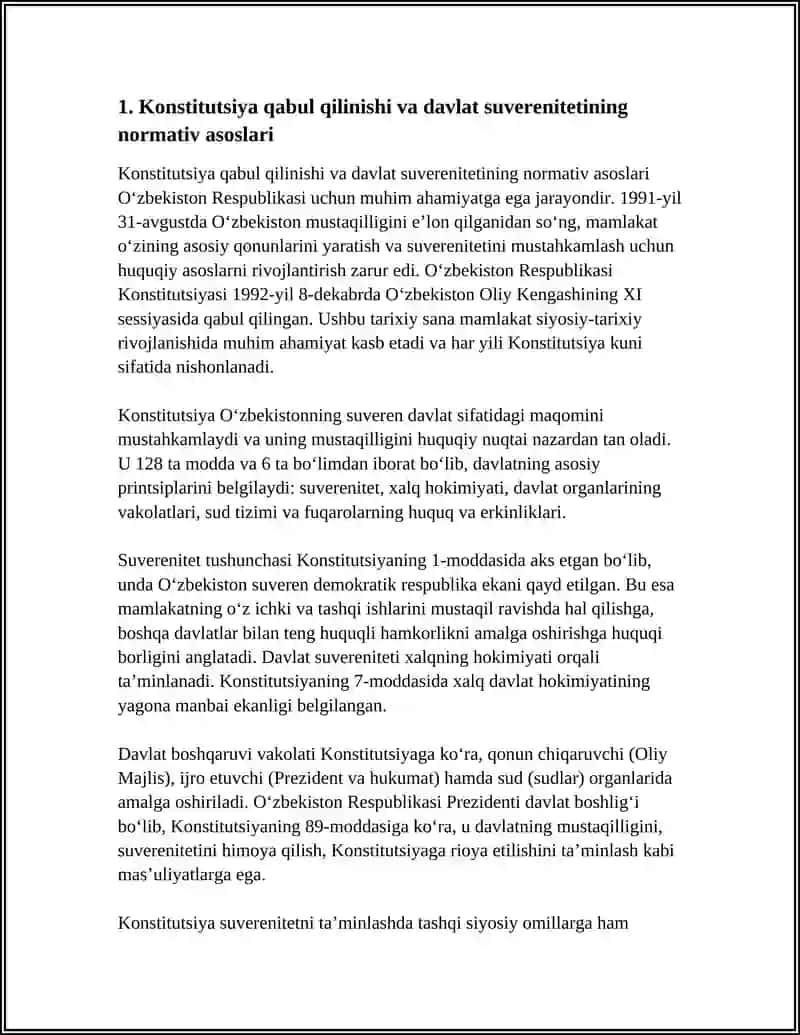 Konstitutsiya qabul qilinishi va davlat suverenitetining normativ asoslari 3