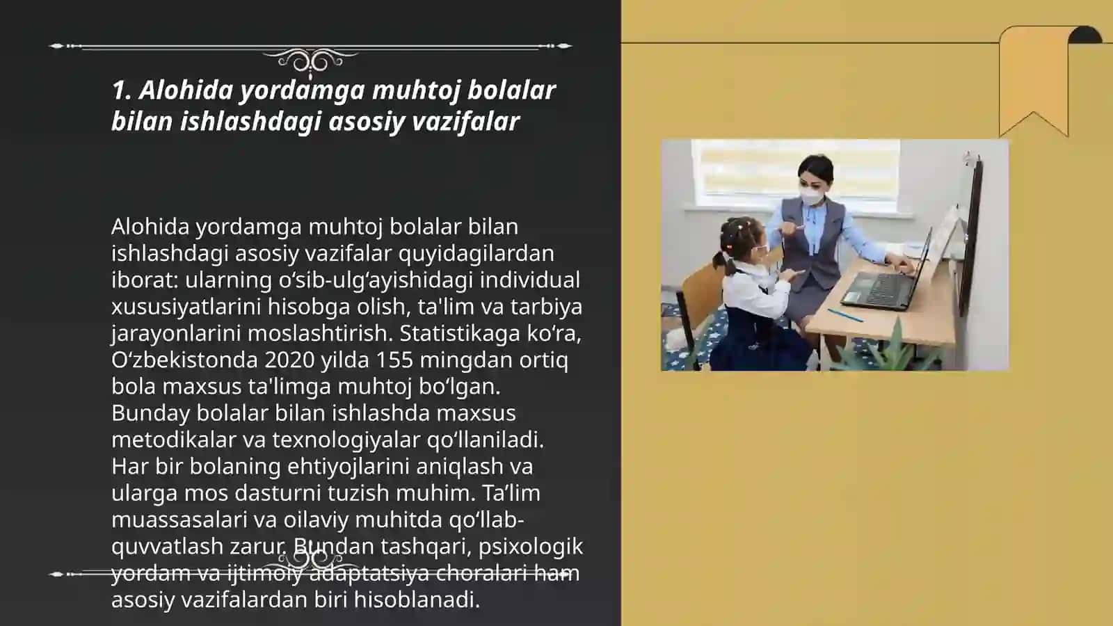 Alohida yordamga muhtoj bolalarga yordam ko'rsatuvchi ijtimoiy hodimni vazifasi va rolli 3