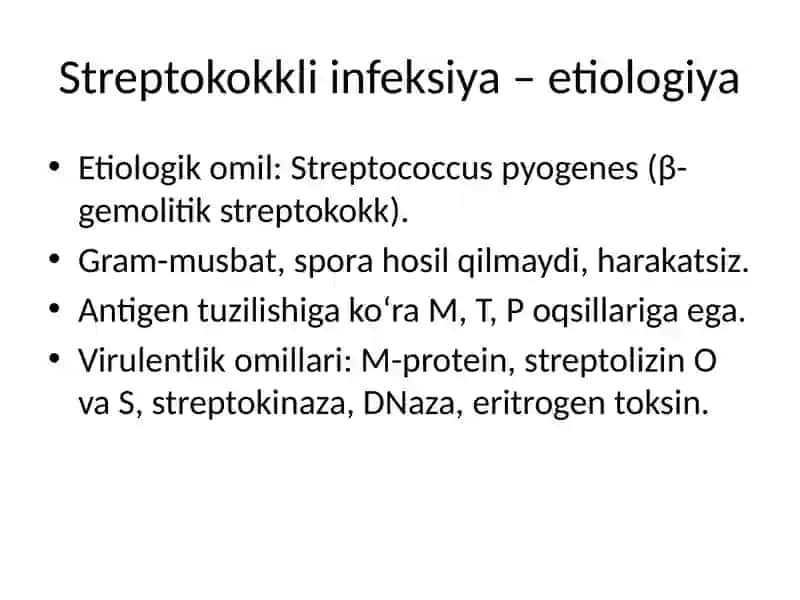 Streptokokkli infeksiya va Pnevmokokk infeksiyasi 3