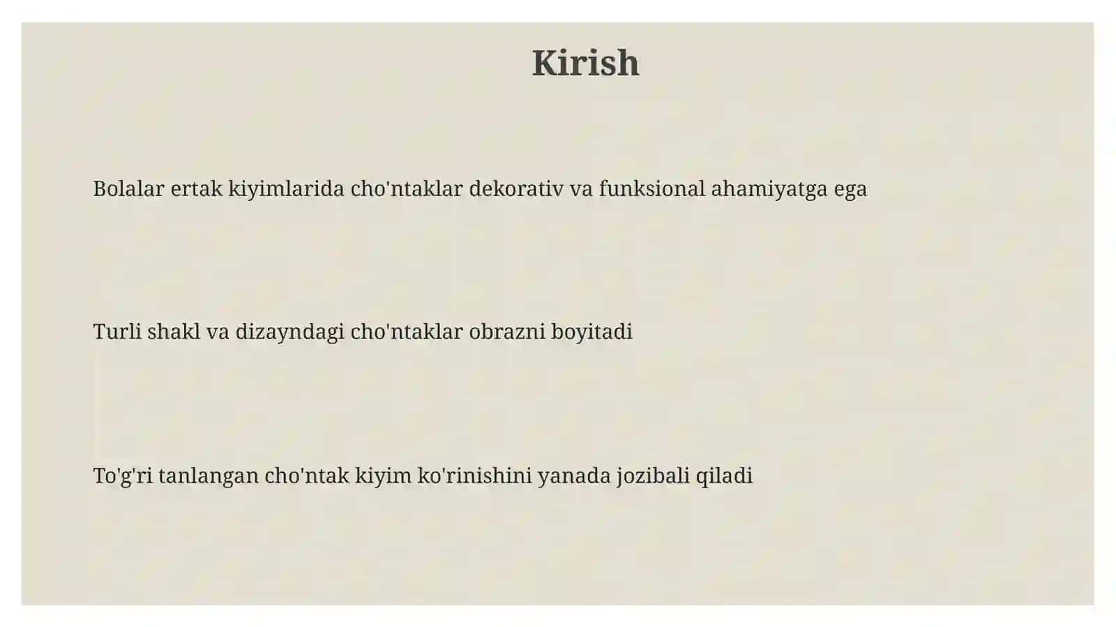 Bolalar ertaklar kiyimlari uchun turli xil cho'ntak namunalar tayyorlash 3