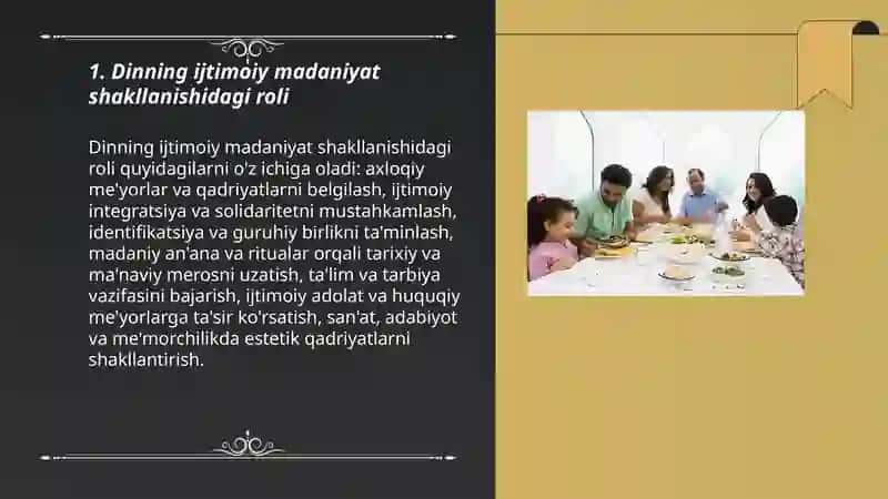 Dinning ijtimoiy madaniyat hodisa sifatidagi ahamiyati 3