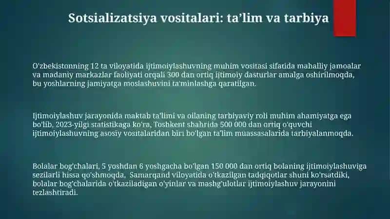 Ijtimoiylashuv Omillari 3