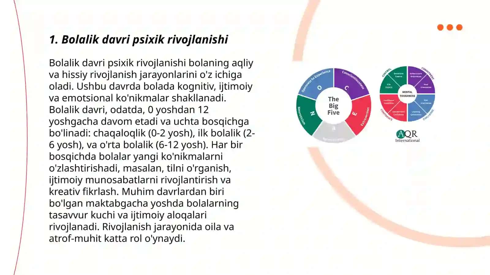 Bolalik davri psixik rivojlanishi 3