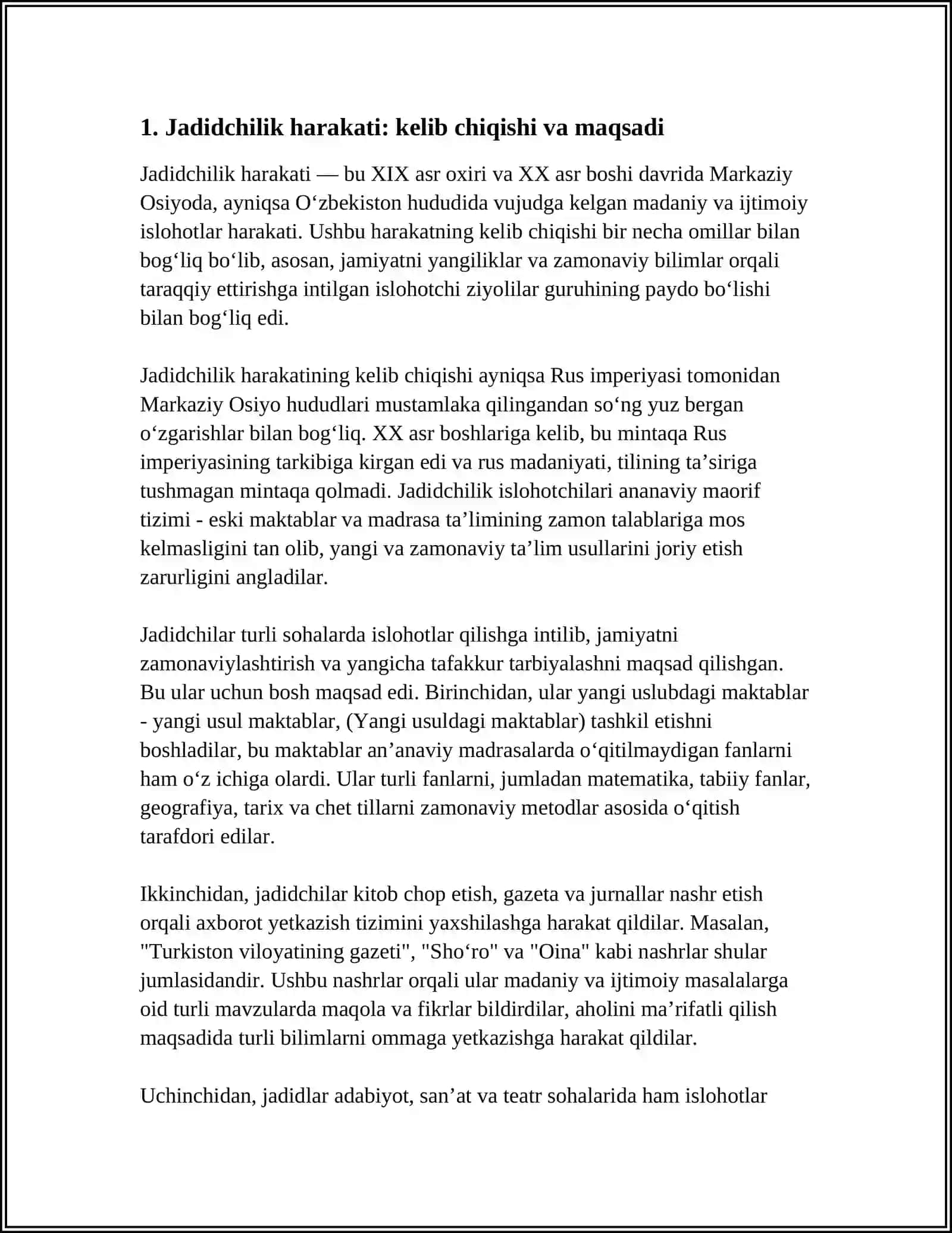 JADIDCHILIK HARAKATI NAMOYONDALARI 3