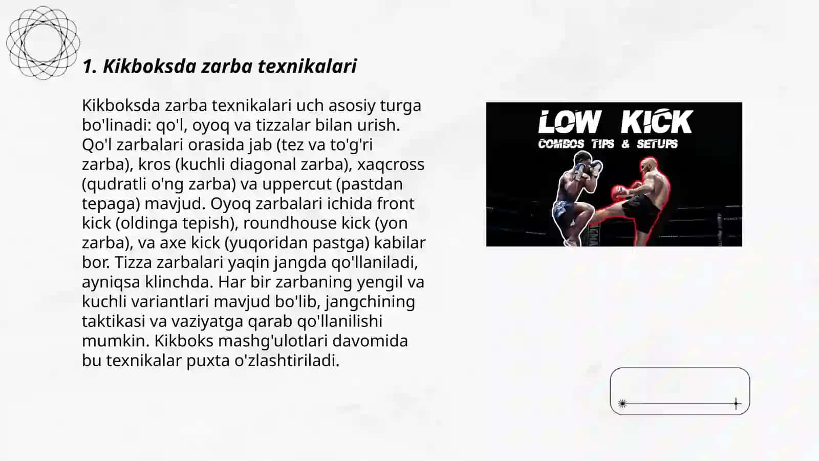 Kikboksda zarba texnikalari 3