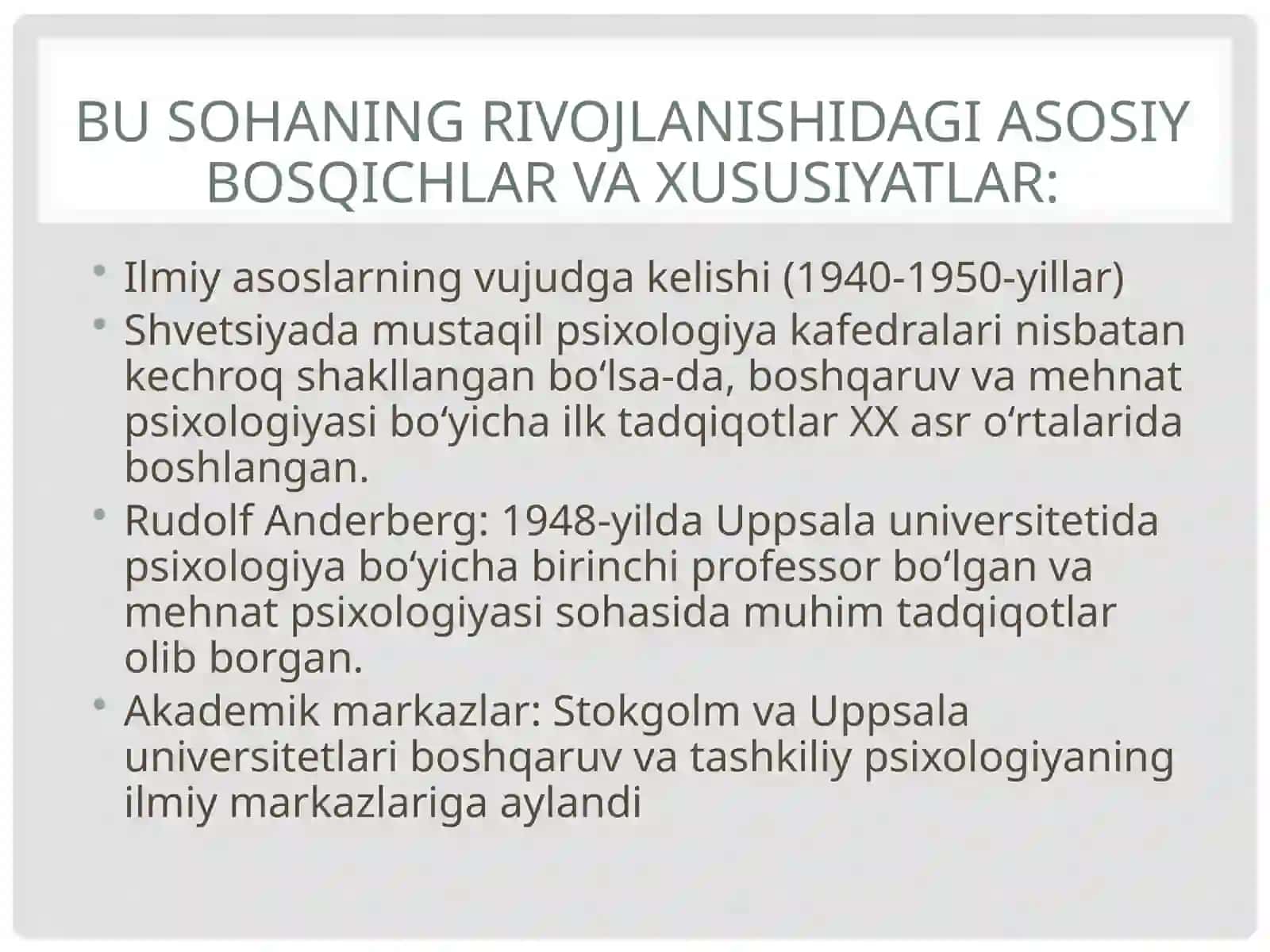BOSHQARUV PSIXOLOGIYASINING YEVROPADA SHAKILLANISHI 3