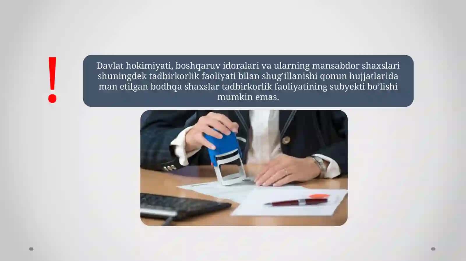 Tadbirkorlik faoliyati subyektlari va turlari. 3