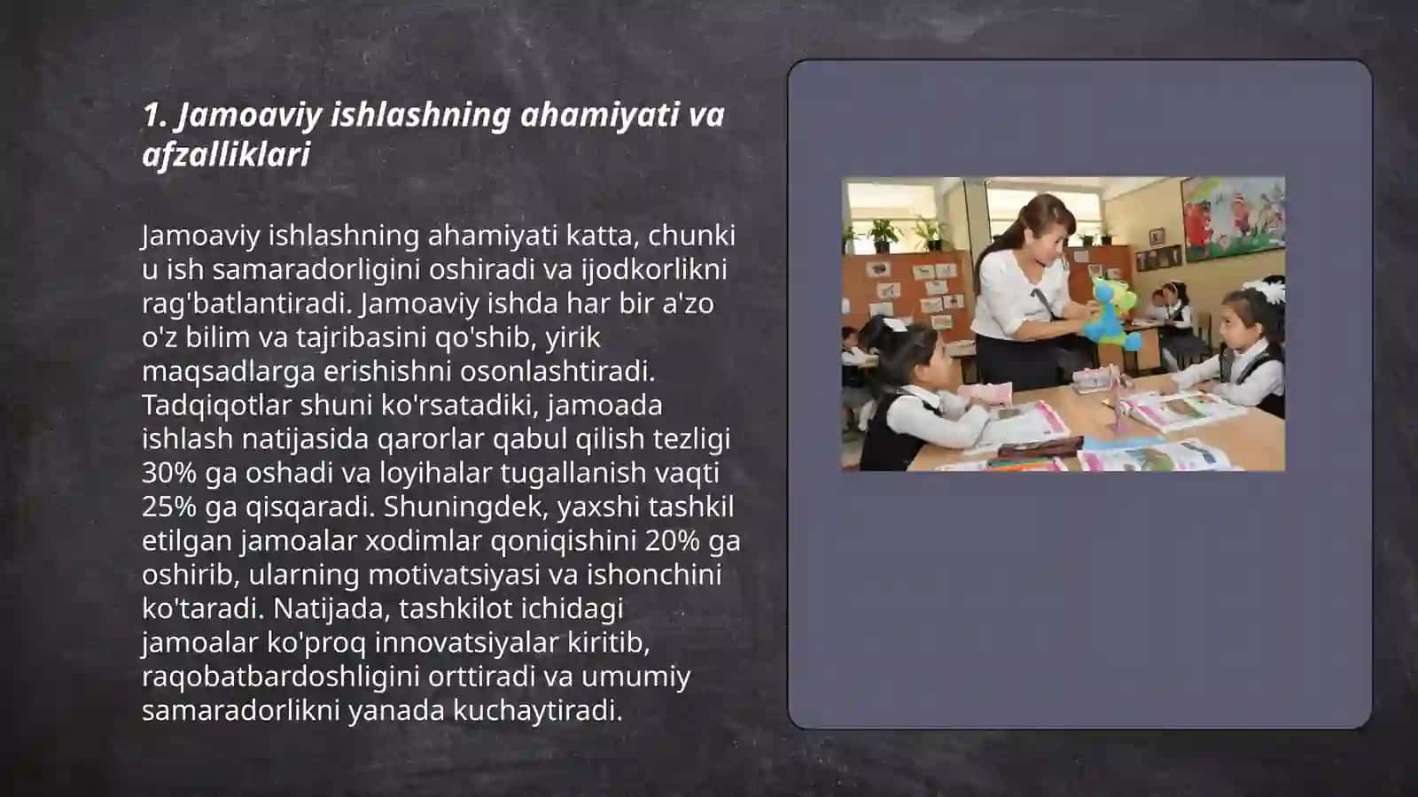 Tarbiyaviy ishlar jarayonida oʻquvchilarni jamoaviy va ijodiy faoliyatga yoʻnaltirish 3