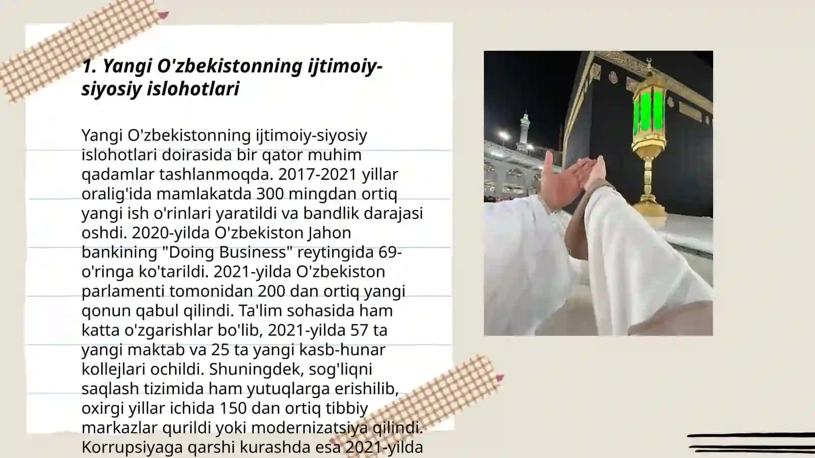 Yangi O'zbekistonning ijtimoiy-siyosiy islohotlari 3