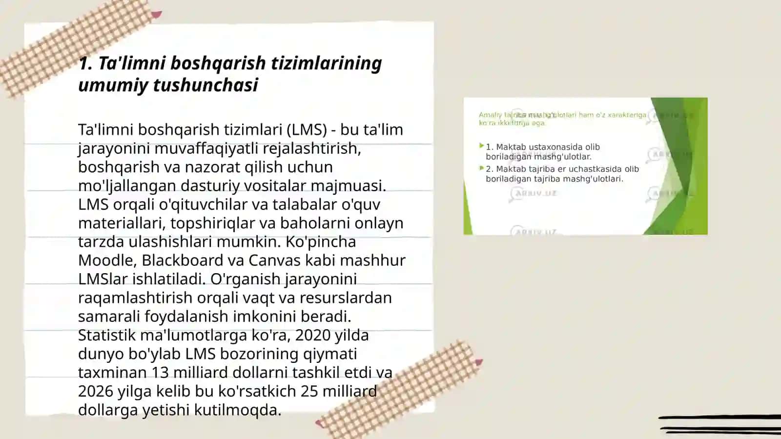 Ta'limni boshqarish tizimlari 3