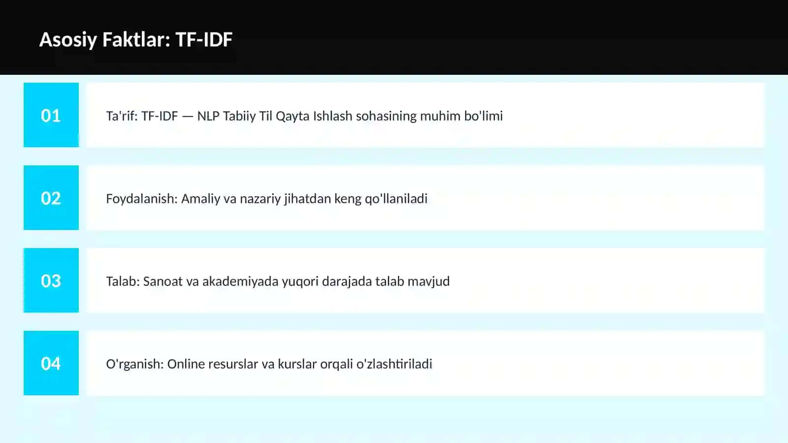 AI | NLP TABIIY TIL QAYTA ISHLASH 3