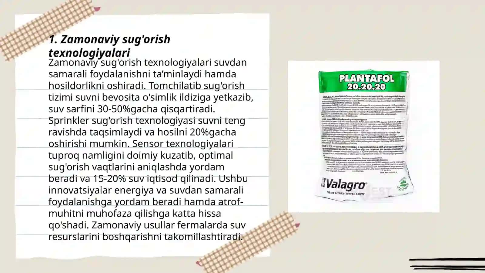 Zamonaviy sug'orish texnologiyalari 3
