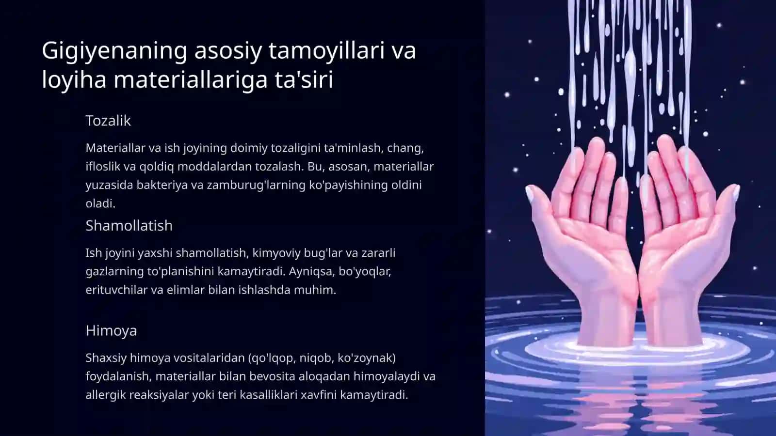 Loyiha materiallari boʻyicha DPMlarda gigiyenik ahamiyati 3