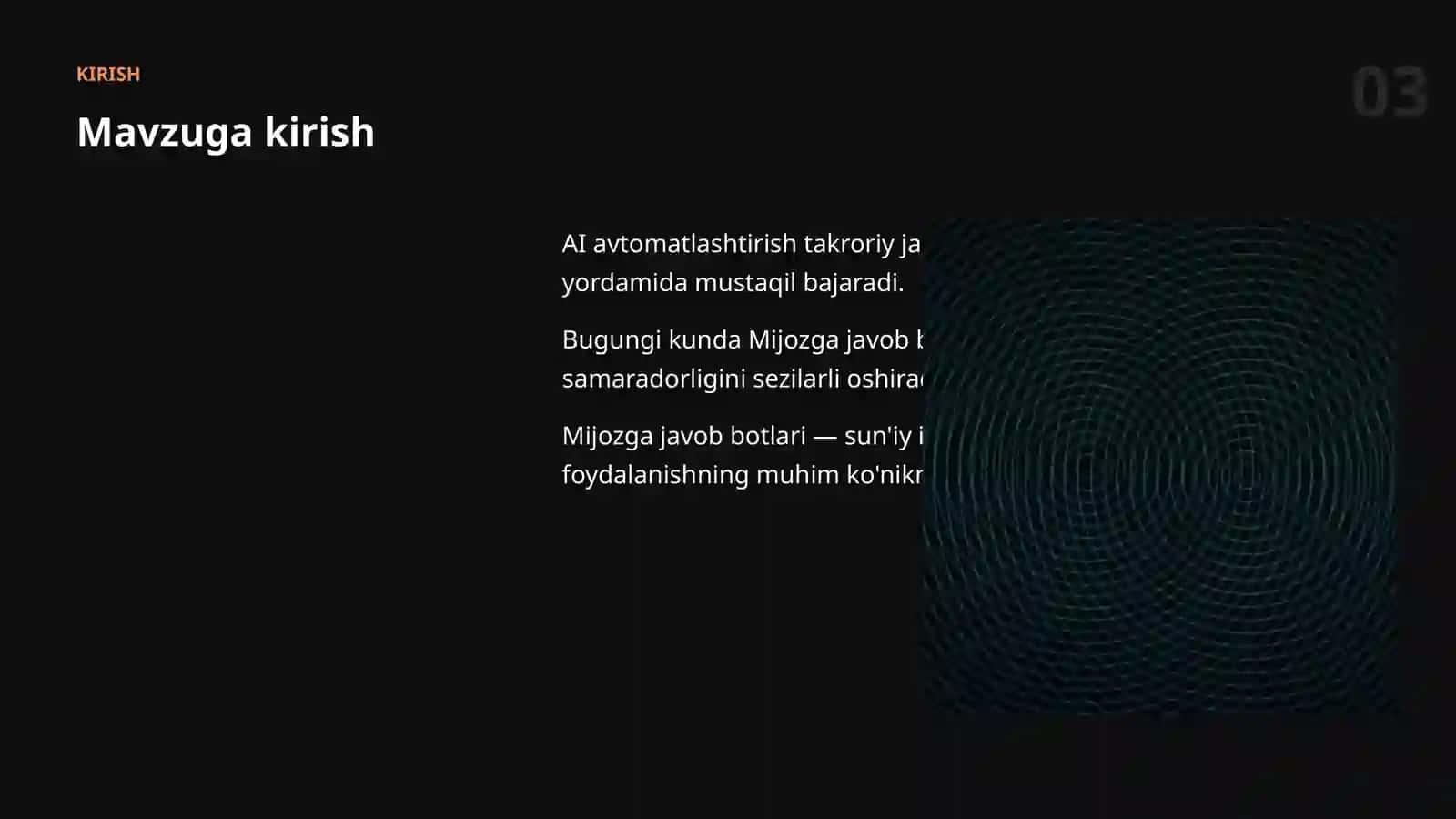 AI AVTOMATLASHTIRISH 3