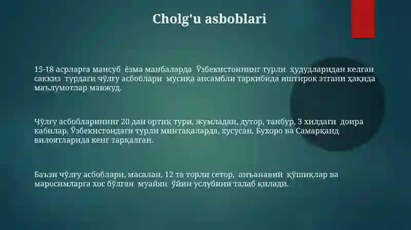 Xalq qõshiqlarining tasnifi va badiiy xususiyatlarini õrganish 3