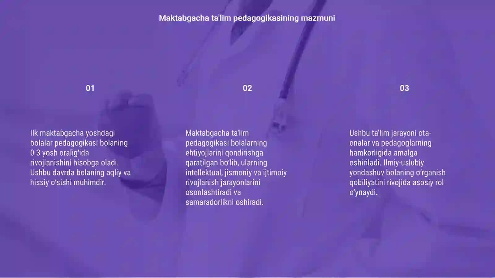 Ilk maktabgacha yoshdagi bolalar pedagogikasining asoslari 3
