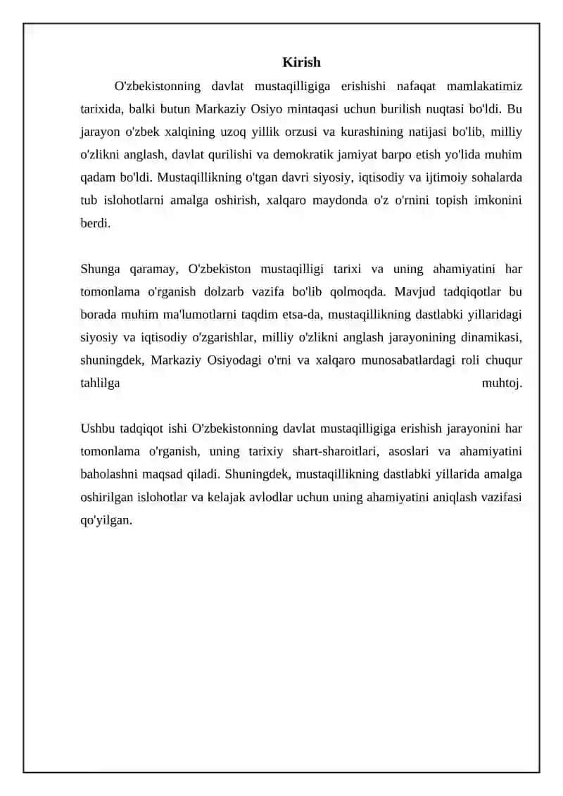 Ozbekiston respublikasi davlat mutaqilligiga erishish jarayoni va uning tarixiy ahamiyati 3