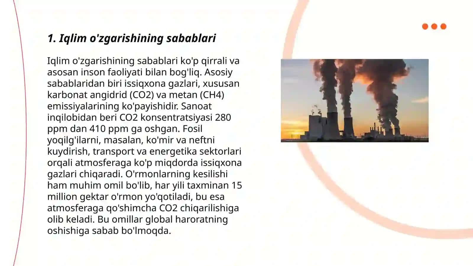 Iqlim o'zgarishi 3