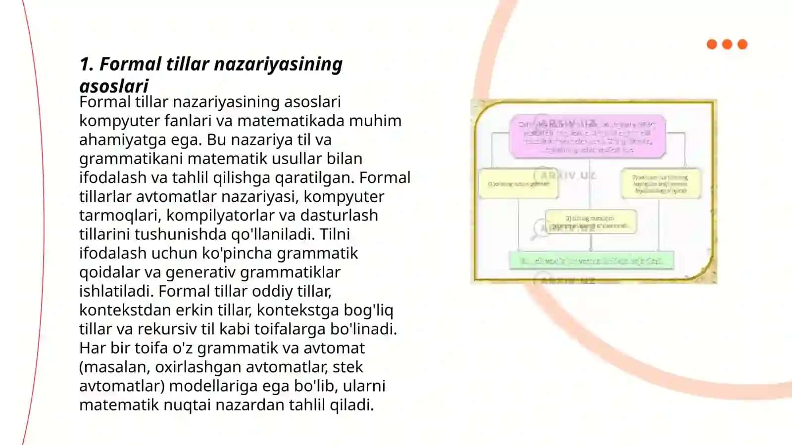 Formal til nazariyasi(Chomskiy ta'limoti) 3