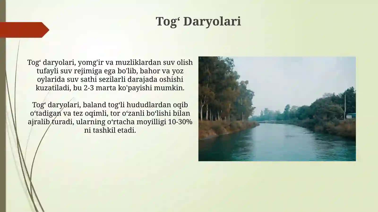Daryolar va ularning turlari 3