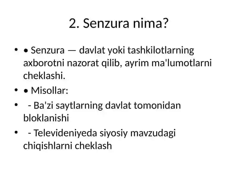 Axborot Tizimi: 1-kurs Talabasi uchun Prezentatsiya 3