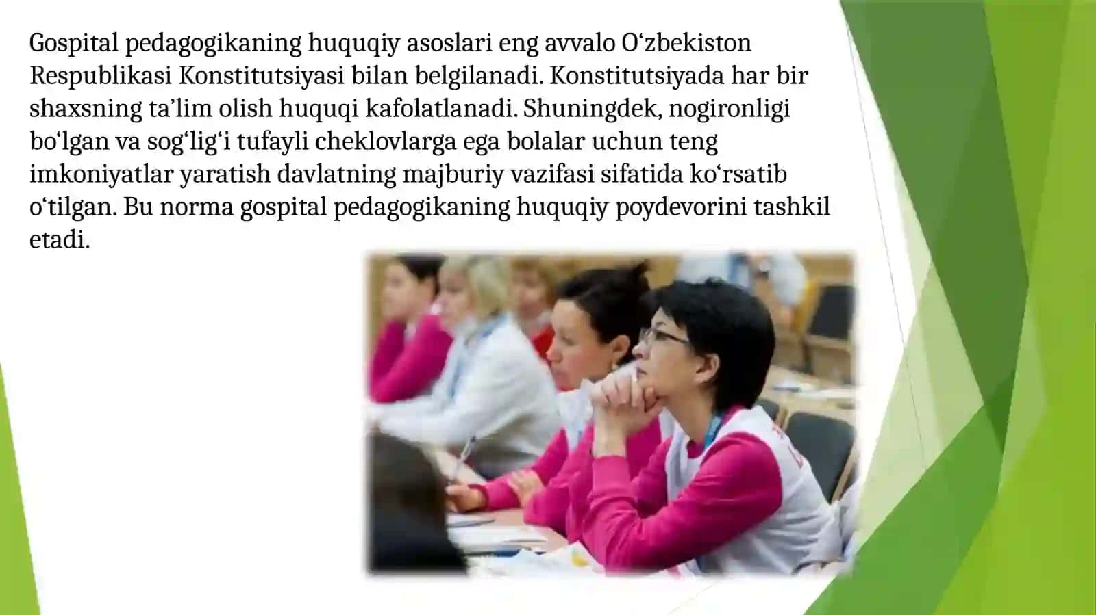 O'zbekistonda gospital pedagogikadan me'yoriy - huquqiy bazasini tahlil qilish 3