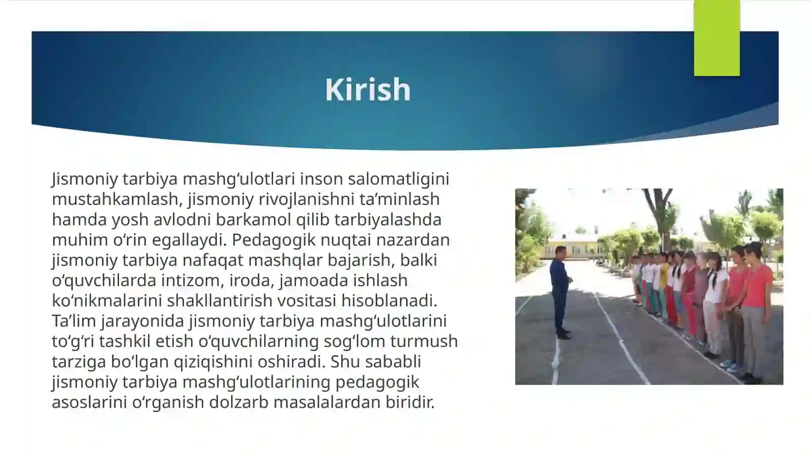 Jismoniy tarbiya mashg'ulotlarining pedagogik asoslari 3