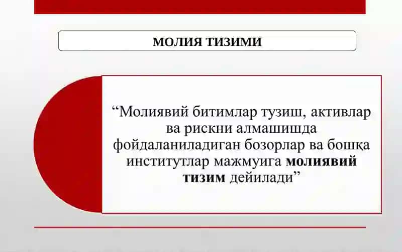 Moliya tizimi 3