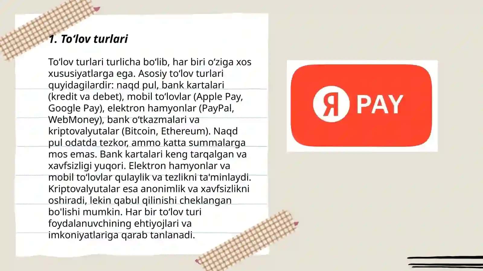 Toʻlov turlari 3