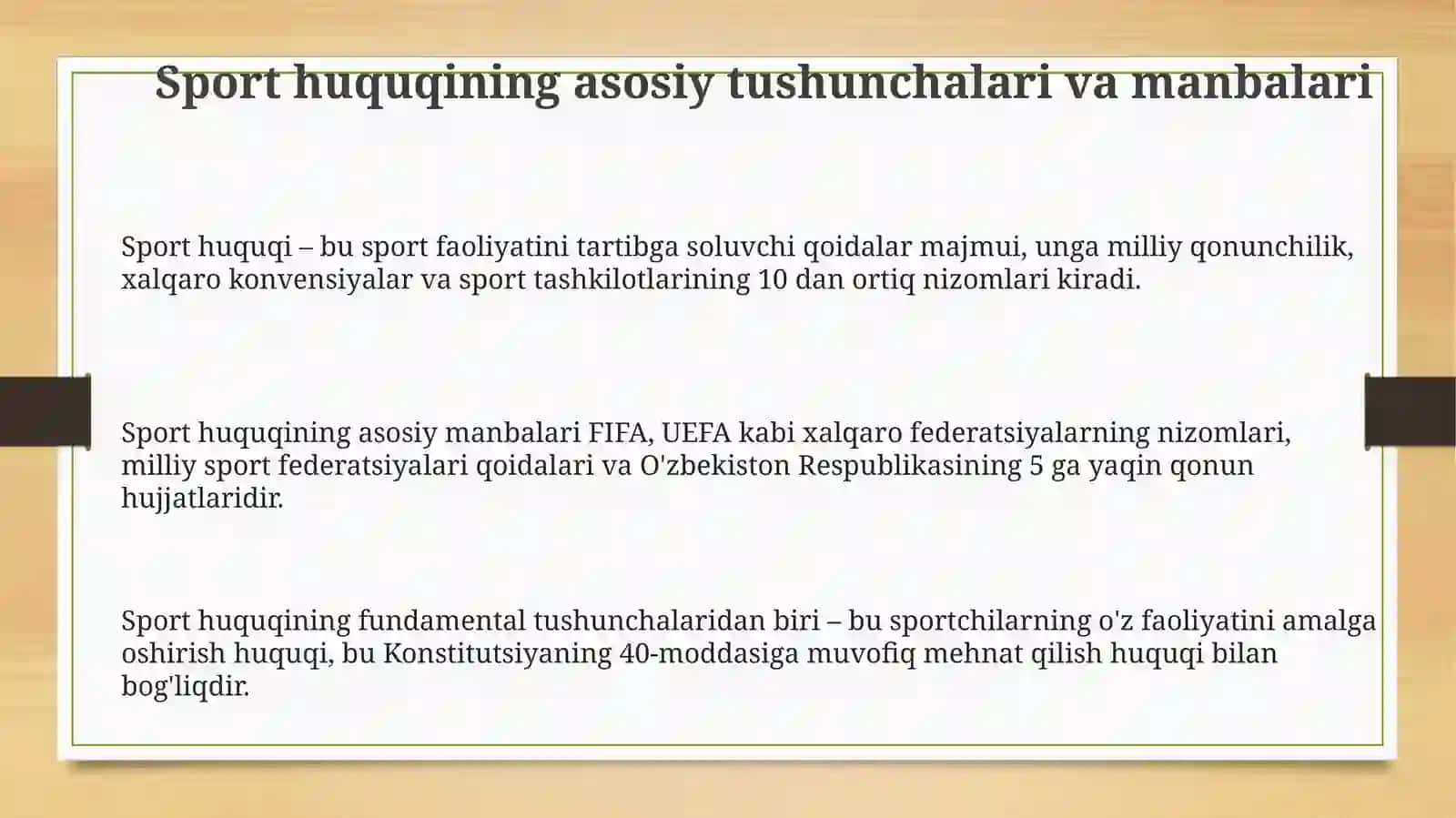 Sporthuquqiniamaldata'minlash 3