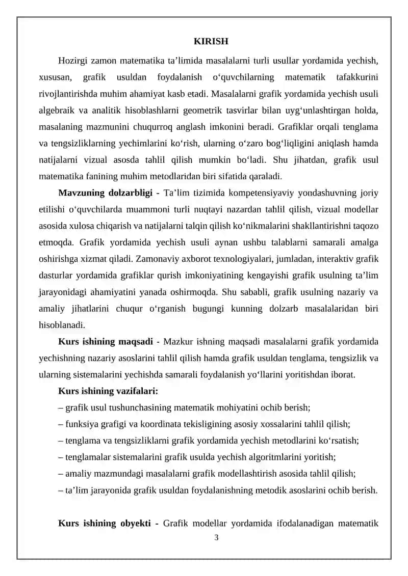Masalalarni grafik yordamida yechish 3
